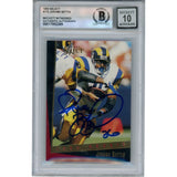 Jerome Bettis Autographed 1993 Select #172 Slabbed Trading Card Beckett 50636