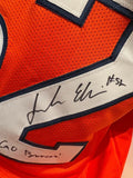 Jonah Elliss Autographed Denver Broncos Orange Jersey Inscribed BAS COA