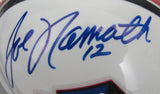 Joe Namath HOF Signed/Auto Hall of Fame Mini Football Helmet BAS/Beckett 213349