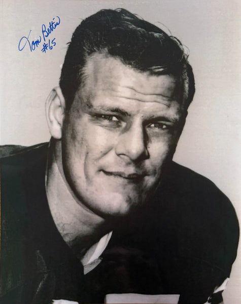 Packers Linebacker TOM BETTIS Signed 8x10 Photo #1 AUTO - 1961 NFL Champ