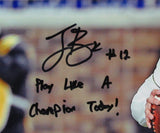 Ian Book Autographed/Inscribed 16x20 Photo Notre Dame Framed Fanatics