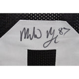 Michael Mayer Autographed/Signed Pro Style Black Jersey Insc. BAS 43090