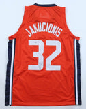 Kasparas Jakucionis Signed Illinois Fighting Illini Jersey (JSA COA) Miami Heat