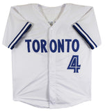 George Springer "Springer Dinger" Authentic Signed White Pro Style Jersey JSA