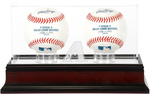 Arizona Diamondbacks Mahogany 2-Baseball Display Case