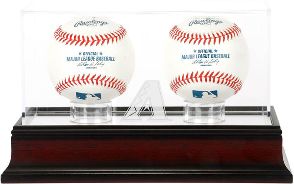 Arizona Diamondbacks Mahogany 2-Baseball Display Case