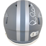 Michael Irvin Autographed Dallas Cowboys Slate Mini Helmet Beckett Witness 51764