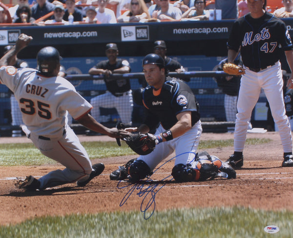 Mike Piazza Signed New York Mets 16x20 Photo (PSA COA) 12xAll-Star Catcher