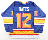 Adam Oates Signed St. Louis Blues Jersey Inscribed "HOF 12" (JSA COA) 5xAll Star