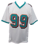 Jason Taylor Signed/Autographed Dolphins White Custom Jersey Beckett 159713