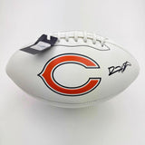 Autographed/Signed Devin Hester Bears Full Size White Panel Logo JSA COA