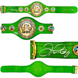 FLOYD MAYWEATHER JR. AUTOGRAPHED LIME WBC BOXING BELT TBE BECKETT 221646