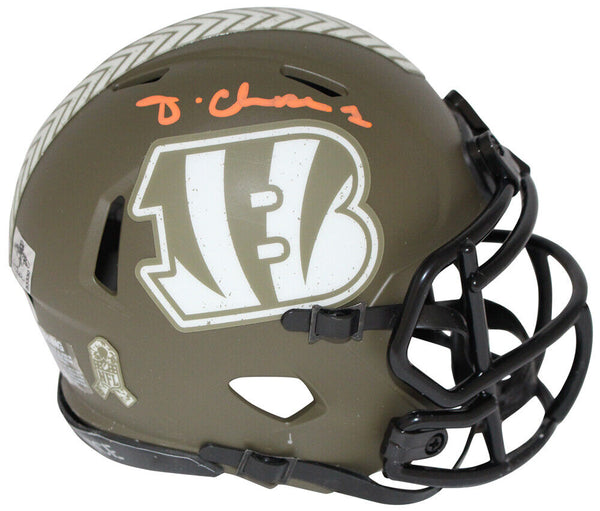 Ja'Marr Chase Signed Cincinnati Bengals Salute Mini Helmet Beckett 41050