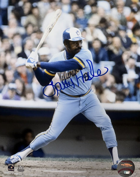 Brewers LARRY HISLE Signed 8x10 Photo #8 AUTO - Member of 1982 World Series Team