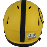 Troy Polamalu Autographed Pittsburgh Steelers Rave Mini Helmet Beckett 50266