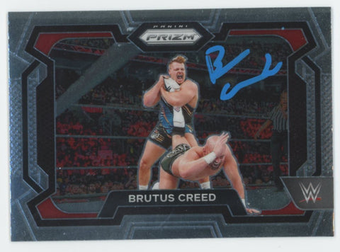Brutus Creed WWE Authentic Signed 2024 Panini Prizm #76 Card BAS #BS86646
