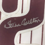 Autographed/Signed Steve Carlton Philadelphia Pinstripe Baseball Jersey JSA COA