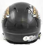 Travis Hunter Signed Jacksonville Jaguars Speed Mini Helmet # - Beckett W Holo