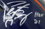 PEYTON MANNING Autographed "HOF 21" Denver Broncos Authentic Helmet FANATICS