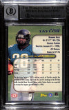 Fred Taylor Signed 1998 Stadium Club PR Trading Card Grade 10 Beckett 43889
