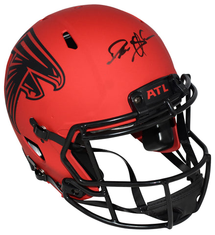 DEION SANDERS SIGNED ATLANTA FALCONS RAVE AUTHENTIC SPEED HELMET BECKETT