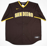 Luke Voit Signed San Diego Padres Nike Style Replica Jersey /Fanatics & MLB Holo