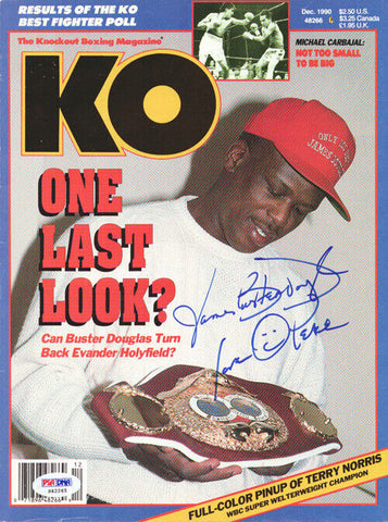 James "Buster" Douglas Autographed KO Boxing Magazine Cover PSA/DNA #S42265