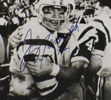 Joe Namath Signed New York Jets Framed 16x20 Black and White NFL Photo w/ Insc.