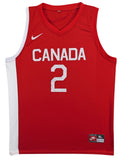 Shai Gilgeous-Alexander Signed Red Nike Team Canada Swingman Jersey JSA #CN07327