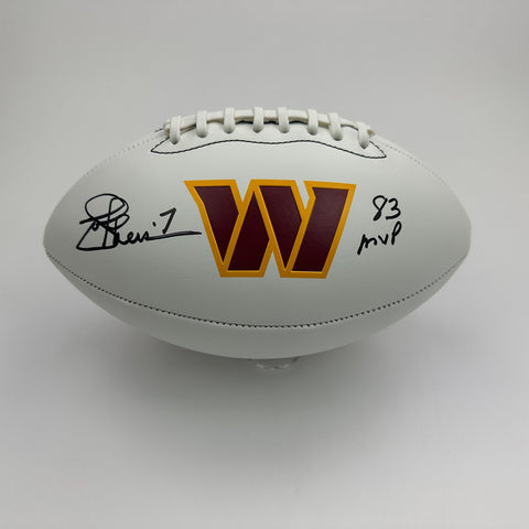Autographed/Signed Joe Theismann 83 MVP Washington F/S Logo JSA COA