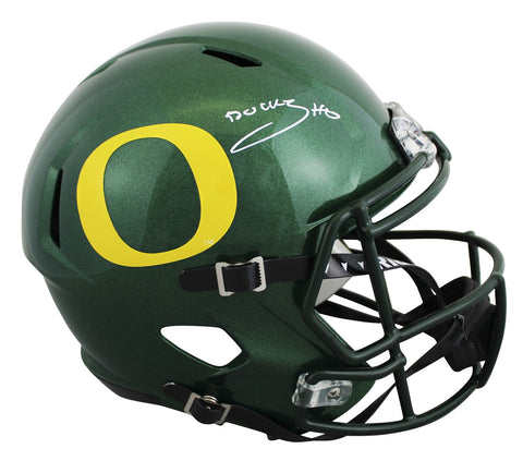 Oregon Bucky Irving Authentic Signed Full Size Speed Rep Helmet BAS Witnessed