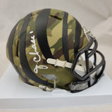 JAMARR CHASE SIGNED CINCINNATI BENGALS CAMO SPEED MINI HELMET BECKETT