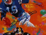 Johnny Unitas Signed Baltimore Colts Framed Leroy Neiman Wheaties Print PSA COA