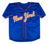 Luis Robert New York Signed Blue Baseball Jersey BAS