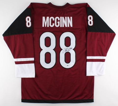 Jamie McGinn Signed Arizona Coyotes Jersey (Beckett) NHL Career 2007-present