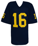 Denard Robinson Signed Navy Custom Football Jersey - (SCHWARTZ COA)