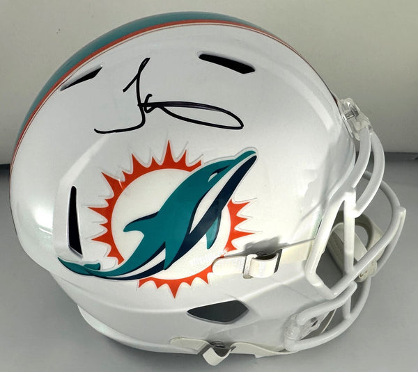 Dolphins TRYEEK HILL Signed Full Size Riddell Replica Speed Helmet AUTO - BAS