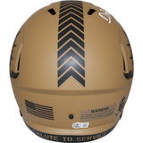 Devon Achane Autographed Miami Dolphins 23 Salute F/S Helmet Beckett 43837