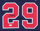 John Smoltz Signed Atlanta Braves Throwback Jersey (JSA COA) 8xAll Star Pitcher