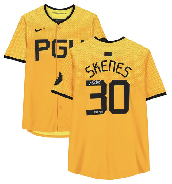 Paul Skenes Autographed Pirates Gold Nike City Connect Limited Jersey Fanatics