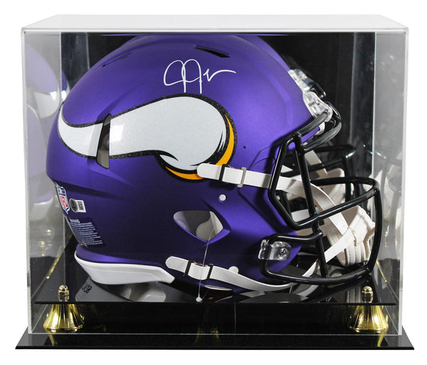 Vikings Justin Jefferson Signed Full Size Speed Proline Helmet W/ Case BAS Wit