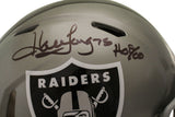 Howie Long Autographed Raiders Authentic Flash Speed Helmet HOF Beckett 35689