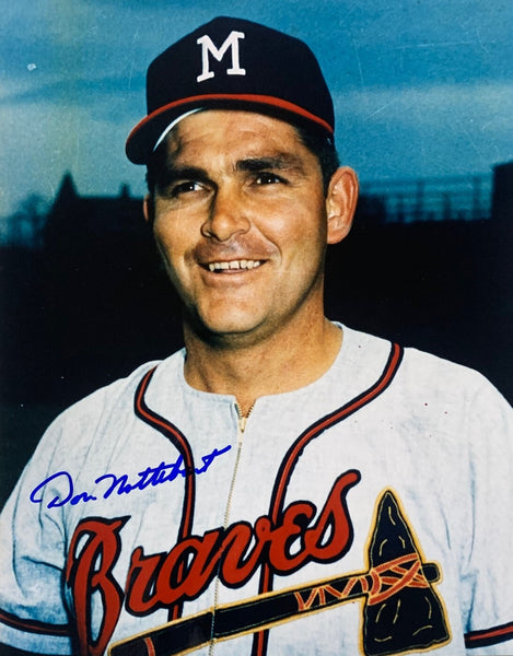 1960 - 62 Milwaukee Pitcher DON NOTTEBART (deceased) Signed 8x10 Photo #1 AUTO