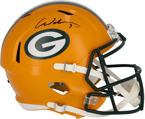 Christian Watson Green Bay Packers Autographed Riddell Speed Replica Helmet
