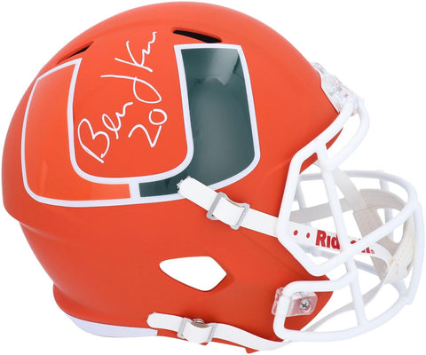 Bernie Kosar Miami Hurricanes Signed Riddell AMP Alternate Speed Replica Helmet
