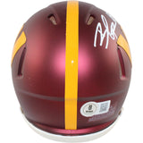 Brian Robinson Jr Signed Washington Commanders Mini Helmet Beckett Witness 51710