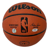Larry Bird Boston Celtics Signed Wilson NBA Basketball Bird+PSA/DNA w/ Case