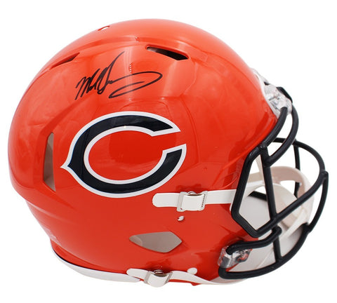 Mike Singletary Signed Chicago Bears Speed Authentic Alternate Orange NFL Helmet