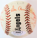 1978 California Angels Team Signed Baseball JSA COA