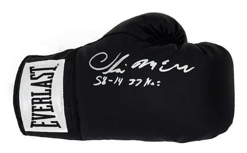Oliver McCall Signed Everlast Black Boxing Glove w/58-14, 37 KO's (SCHWARTZ COA)